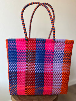 Multicolor Woven Tote