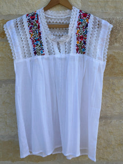 White Blusa Delicada- XL