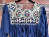 Navy with Off-White San Andres Blouse