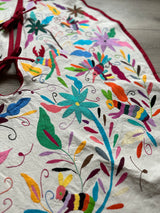 Multicolor and White Otomí Tree Skirt