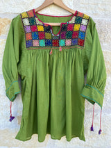 Green Rococo Blouse