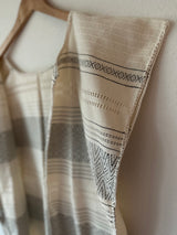 Cream and Gray Juana Duster