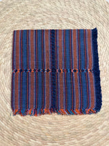 Woven Napkins from Oaxaca- Navy and Orange