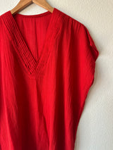 V- Neck Red Blusa del Mar