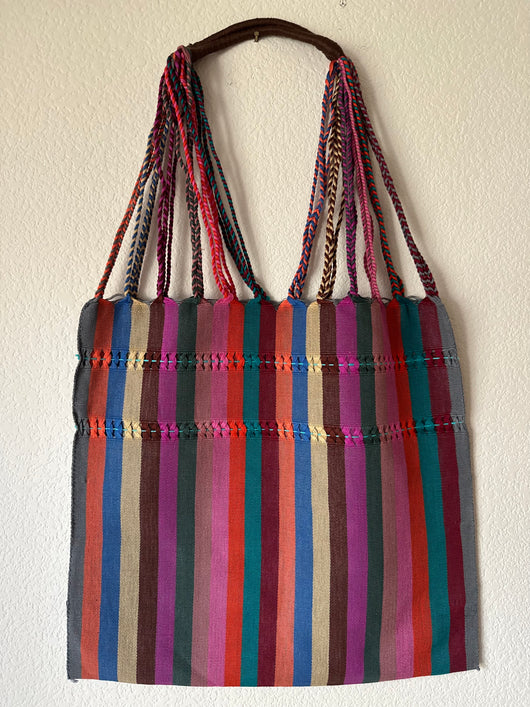 Multicolor Loom Tote Bag