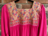 Magenta and Tan San Andres Dress
