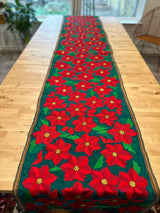 Green Poinsettia Runner