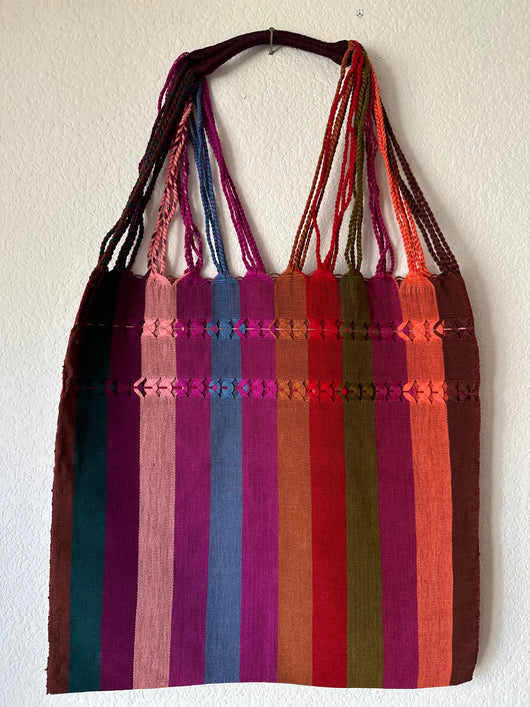 Multicolor Loom Tote Bag