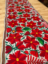 White Poinsettia Runner