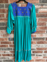 Emerald Green and Purple San Andres Dress