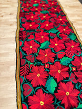 Black Poinsettia Runner
