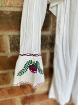 White Floral Tia Top