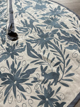 Gray and Off-White Otomí Tree Skirt