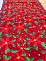 Red Poinsettia Runner