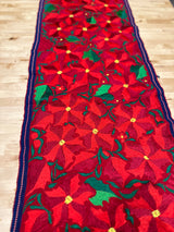 Red Poinsettia Runner