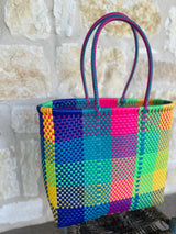 Multicolor Woven Tote