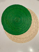 16” Round Palm Leaf Placemats- Natural