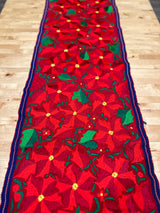 Red Poinsettia Runner