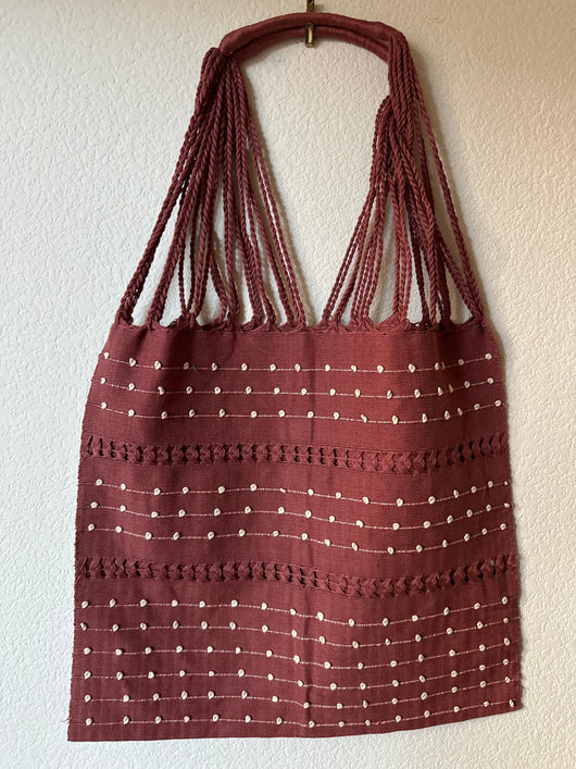 Mauve Loom Tote Bag