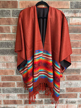 Burnt Orange Southwestern Rebozo