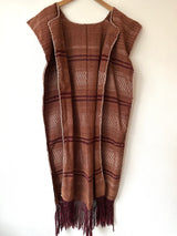 Burnt Orange with Crimson and Beige Juana Duster