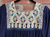 Navy and Cream San Andres Dress