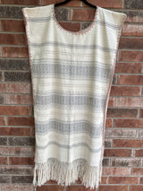 Cream, Black and Beige Telar Dress