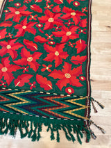 Green Poinsettia Runner