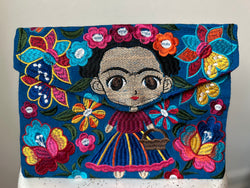 Teal “Frida” Frida Clutch