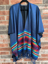 Navy Blue Southwestern Rebozo