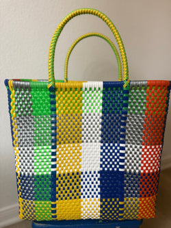 Multicolor Woven Tote