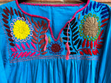 Turquoise Blusa con Flores