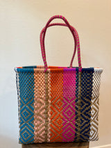 Multicolor Woven Tote