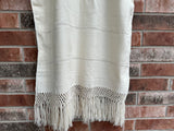 Cream Huipil de Telar Dress