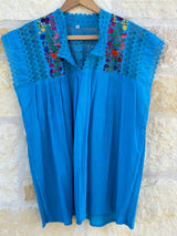 Turquoise Blusa Delicada- XL