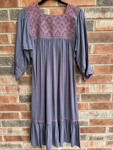 Gray and Mauve San Andres Dress