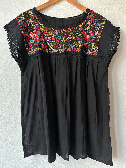 Black Blusa Españolita L/XL