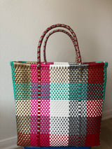 Multicolor Woven Tote
