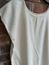Cream Huipil de Telar Dress