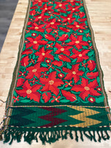Green Poinsettia Runner