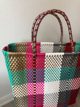 Multicolor Woven Tote