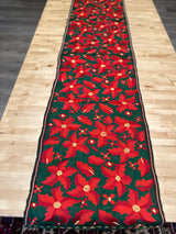 Green Poinsettia Runner