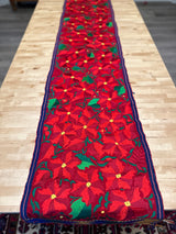 Red Poinsettia Runner