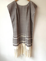 Cream and Brown Juana Duster