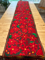 Red Poinsettia Runner