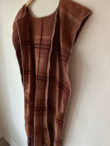 Burnt Orange with Crimson and Beige Juana Duster