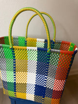 Multicolor Woven Tote