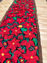 Black Poinsettia Runner