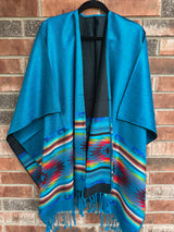 Turquoise Southwestern Rebozo