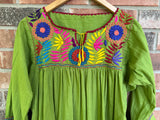 Green Blusa con Flores